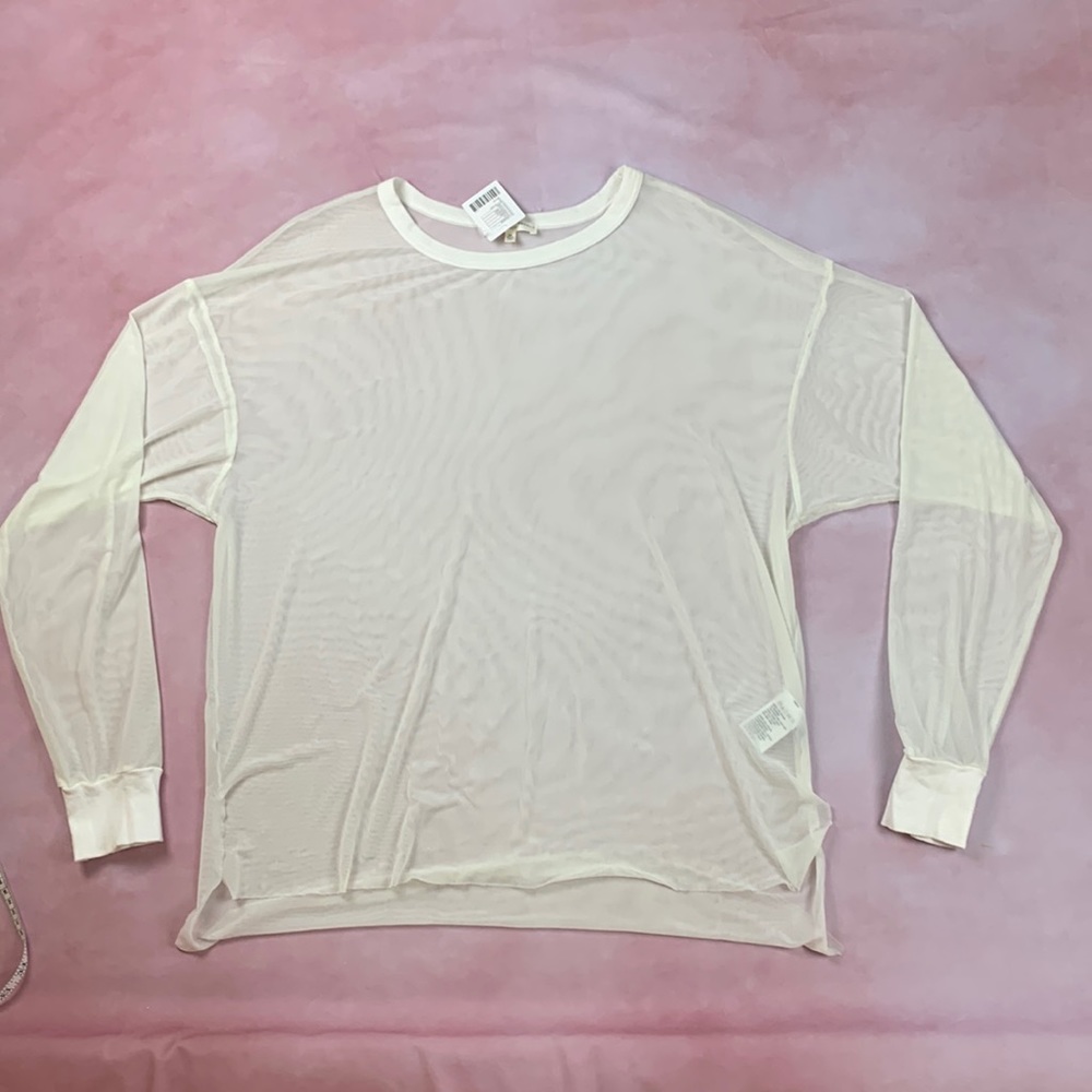 Oversized OU lime green y2k shirt